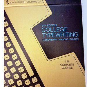 College Typewriting Complete Course 8th Edition (1969) Hardcover